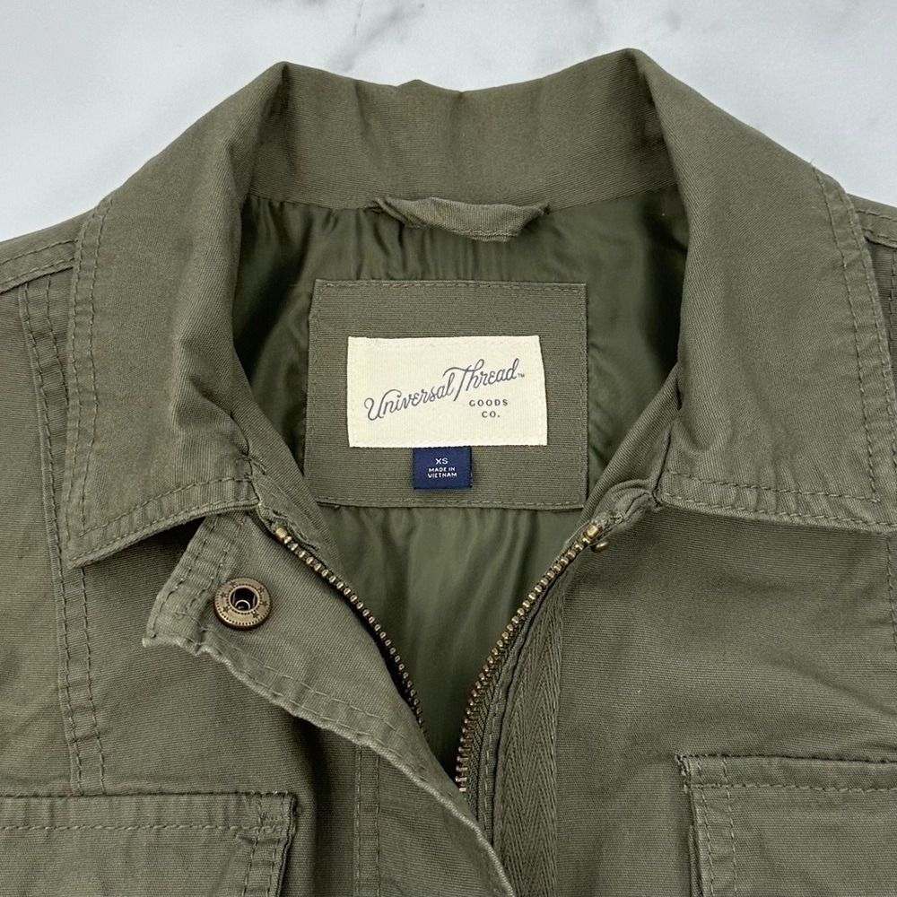 Universal Thread Army Green Cargo Utility Jacket XS - Picture 6 of 13
